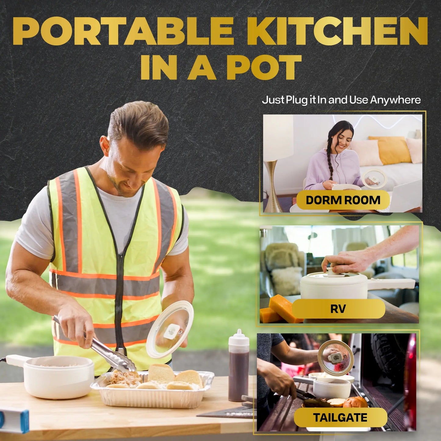 Ceramax Electric Cooker Nonstick Ceramic Skillet Pan with Lid Steamer, Mini Hot Pot for Home Cooking